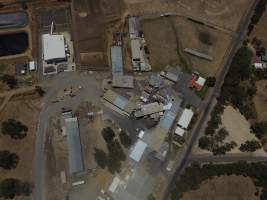 Drone flyover of Ararat Abattoir - Captured at Ararat Meat Exports, Ararat VIC Australia.