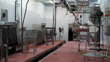 Processing room - CA Sinclair slaughterhouse at Benalla VIC - Captured at Benalla Abattoir, Benalla VIC Australia.