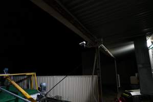 Security camera watching over maceration dumpster area - Captured at SBA Hatchery, Bagshot VIC Australia.