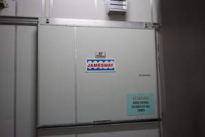 Sliding door into incubation room - Captured at SBA Hatchery, Bagshot VIC Australia.